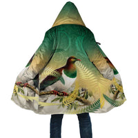 New Zealand Pigeon Kereru Cloak Maori Fern Art Green Gradient - Polynesian Pride