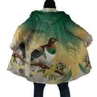 New Zealand Pigeon Kereru Cloak Maori Fern Art Green Gradient - Polynesian Pride