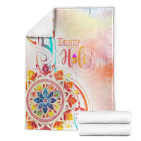 Happy Holi Festival Blanket Rangoli With Polynesian Pattern LT05 - Polynesian Pride
