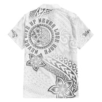 Brain Cancer Warrior Family Matching Short Sleeve Bodycon Dress and Hawaiian Shirt Never Give Up LT05 - Polynesian Pride