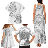 Brain Cancer Warrior Family Matching Tank Maxi Dress and Hawaiian Shirt Never Give Up LT05 - Polynesian Pride