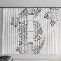 Brain Cancer Warrior Window Curtain Never Give Up