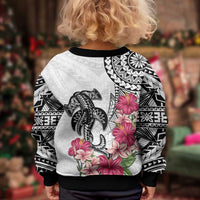 White Polynesian Hammerhead Shark Tribal Pattern Kid Ugly Christmas Sweater LT05 - Polynesian Pride