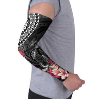 Black Polynesian Hammerhead Shark Tribal Pattern Arm Sleeves - Polynesian Pride