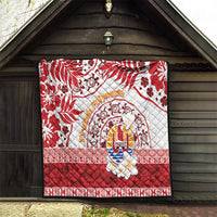 French Polynesia Internal Autonomy Day Quilt Tropical Hibiscus And Turtle Pattern LT05 - Polynesian Pride