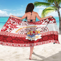 French Polynesia Internal Autonomy Day Sarong Tropical Hibiscus And Turtle Pattern LT05 - Polynesian Pride