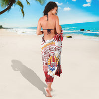 French Polynesia Internal Autonomy Day Sarong Tropical Hibiscus And Turtle Pattern LT05 - Polynesian Pride