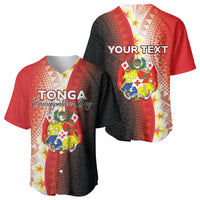 Personalised Tonga Emancipation Day Baseball Jersey Tongan Ngatu Pattern With Plumeria LT05 - Polynesian Pride