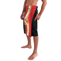 Personalised Tonga Emancipation Day Lavalava Tongan Ngatu Pattern With Plumeria LT05 - Polynesian Pride