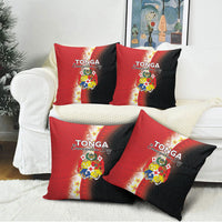 Tonga Emancipation Day Pillow Cover Tongan Ngatu Pattern With Plumeria LT05 - Polynesian Pride