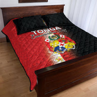 Tonga Emancipation Day Quilt Bed Set Tongan Ngatu Pattern With Plumeria LT05 - Polynesian Pride