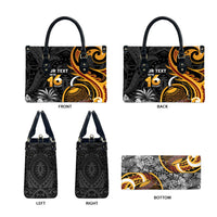 Personalised Papua New Guinea Leather Bag Happy Independence Day LT05 - Polynesian Pride