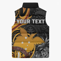 Personalised Papua New Guinea Sleeveless Puffer Jacket Happy Independence Day LT05 - Polynesian Pride