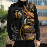 Personalised Papua New Guinea Sleeveless Puffer Jacket Happy Independence Day LT05 - Polynesian Pride