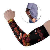 Papua Batik Motif Arm Sleeves Papua Spirit Black Version - Polynesian Pride