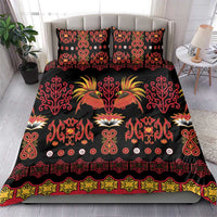 Papua Batik Motif Bedding Set Papua Spirit Black Version - Polynesian Pride