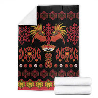 Papua Batik Motif Blanket Papua Spirit Black Version - Polynesian Pride