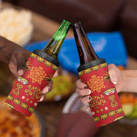 Papua Batik Motif 4 in 1 Can Cooler Tumbler Papua Spirit Red Version LT05 - Polynesian Pride