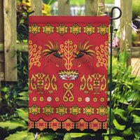 Papua Batik Motif Garden Flag Papua Spirit Red Version LT05 Garden Flag Red - Polynesian Pride