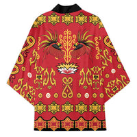 Papua Batik Motif Kimono Papua Spirit Red Version - Polynesian Pride