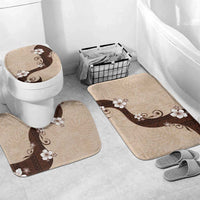 Polynesia Hibiscus Bathroom Set Cameo Curve Motif - Polynesian Pride