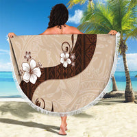 Polynesia Hibiscus Beach Blanket Cameo Curve Motif - Polynesian Pride