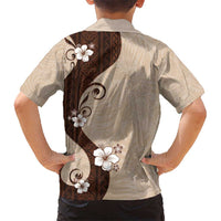 Polynesia Hibiscus Kid Hawaiian Shirt Cameo Curve Motif LT05 - Polynesian Pride
