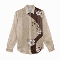 Polynesia Hibiscus Women Casual Shirt Cameo Curve Motif LT05 - Polynesian Pride