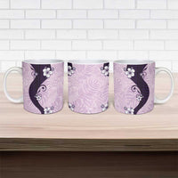 Polynesia Hibiscus Ceramic Mug Thistle Curve Motif - Polynesian Pride