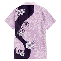 Polynesia Hibiscus Family Matching Long Sleeve Bodycon Dress and Hawaiian Shirt Thistle Curve Motif LT05 - Polynesian Pride