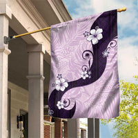 Polynesia Hibiscus Garden Flag Thistle Curve Motif LT05 House Flag Purple - Polynesian Pride