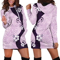 Polynesia Hibiscus Hoodie Dress Thistle Curve Motif - Polynesian Pride