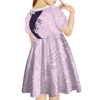 Polynesia Hibiscus Kid Short Sleeve Dress Thistle Curve Motif LT05 - Polynesian Pride
