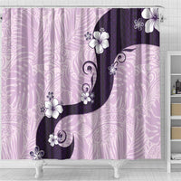 Polynesia Hibiscus Shower Curtain Thistle Curve Motif LT05 - Polynesian Pride