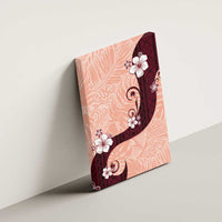 Polynesia Hibiscus Canvas Wall Art Rose Bud Curve Motif - Polynesian Pride