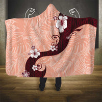 Polynesia Hibiscus Hooded Blanket Rose Bud Curve Motif LT05 - Polynesian Pride