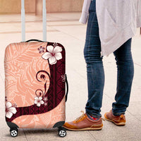 Polynesia Hibiscus Luggage Cover Rose Bud Curve Motif - Polynesian Pride