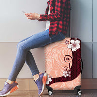 Polynesia Hibiscus Luggage Cover Rose Bud Curve Motif - Polynesian Pride