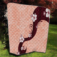 Polynesia Hibiscus Quilt Rose Bud Curve Motif LT05 - Polynesian Pride