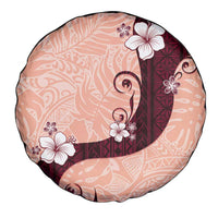 Polynesia Hibiscus Spare Tire Cover Rose Bud Curve Motif - Polynesian Pride