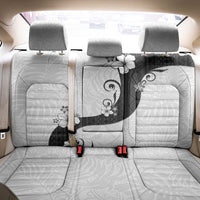 Polynesia Hibiscus Back Car Seat Cover White Curve Motif - Polynesian Pride