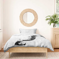 Polynesia Hibiscus Bedding Set White Curve Motif - Polynesian Pride