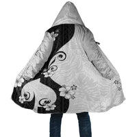 Polynesia Hibiscus Cloak White Curve Motif - Polynesian Pride