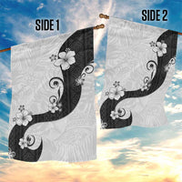 Polynesia Hibiscus Garden Flag White Curve Motif LT05 - Polynesian Pride