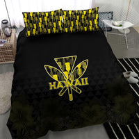 Aloha Hawaii Kahili Bedding Set Kanaka Maoli With Kakau Pattern