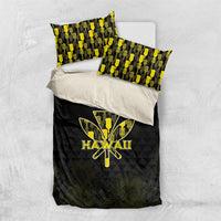 Aloha Hawaii Kahili Bedding Set Kanaka Maoli With Kakau Pattern