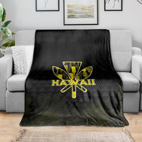 Aloha Hawaii Kahili Blanket Kanaka Maoli With Kakau Pattern