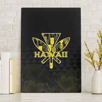 Aloha Hawaii Kahili Canvas Wall Art Kanaka Maoli With Kakau Pattern
