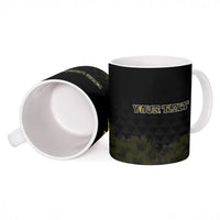 Personalised Aloha Hawaii Kahili Ceramic Mug Kanaka Maoli With Kakau Pattern