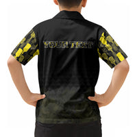 Personalised Aloha Hawaii Kahili Kid Hawaiian Shirt Kanaka Maoli With Kakau Pattern
